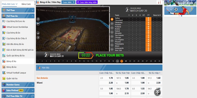 Thể thao ảo Bet168vn.vip cược uy tín, nhiều trận săn thưởng 7 Trải nghiệm cá độ bóng rổ ảo