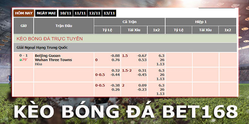 Cách đọc kèo Bet168vn.